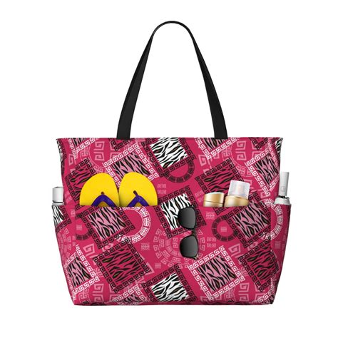 Beach Bags For Women - Geometry B Large Beach Tote Bag, Beach Bags ...