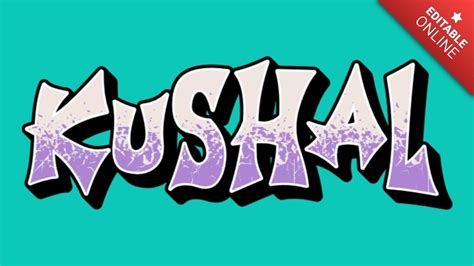 Kushal | Skate Graffiti Font | Text Effect Generator