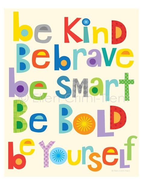 Be Brave Kids Wall Art Nursery Decor - Etsy Canada | Classroom quotes ...