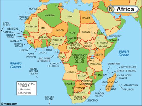 Map Of Africa And Its Countries - Mechanical Engineering Internships Summer 2024