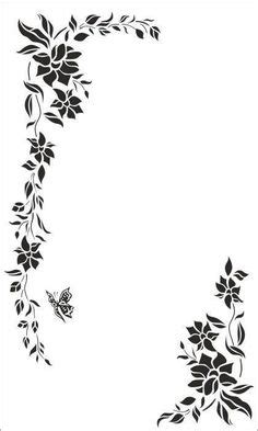 Flower border pattern vector on VectorStock | Flower border, Floral ...