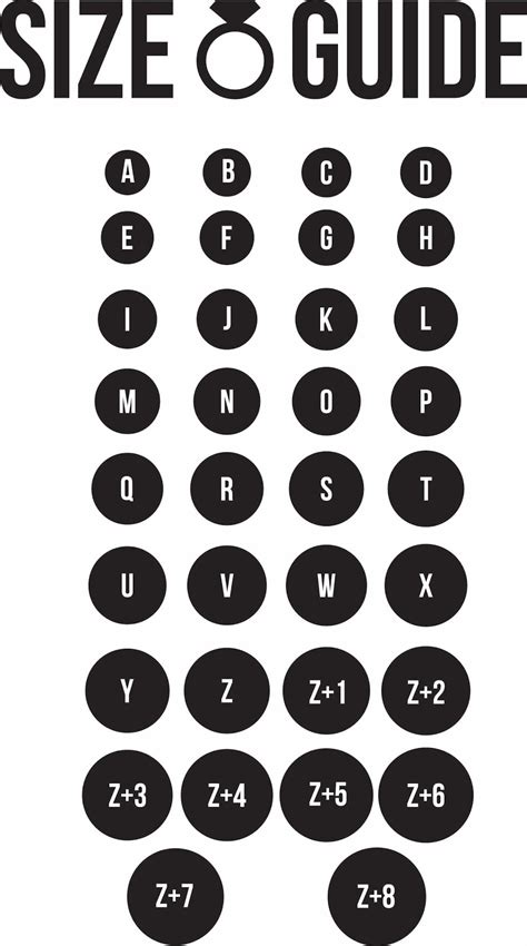 Printable O Ring Size Chart