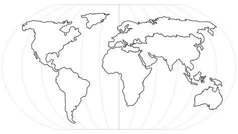 Map Of The World Outline Printable
