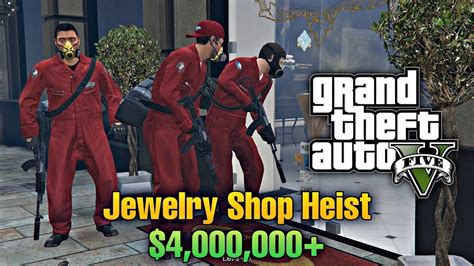 Grand Theft Auto V ROBBERY IN CITY'S BIGGEST JEWELLERY SHOP GTA 5 GAME ...