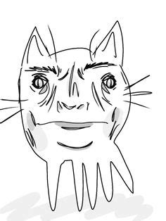 Ugly cat in 2024 | Ugly cat, Cat memes, Goofy drawing