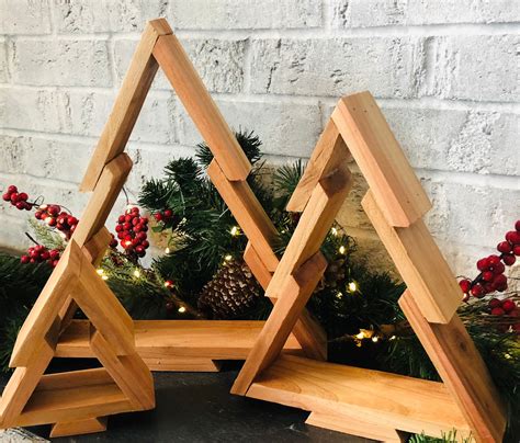 Christmas Tree Decor Christmas Trees Wooden Christmas Tree Shelf ...