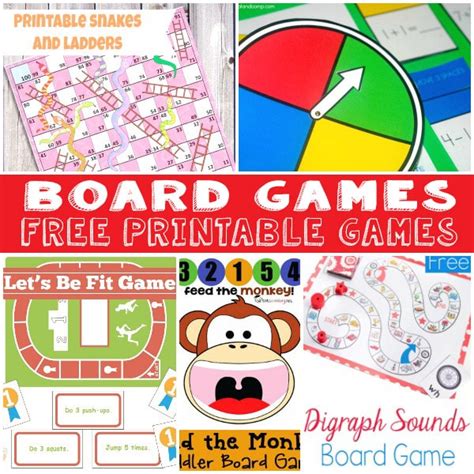 Printable Board Games For Kids