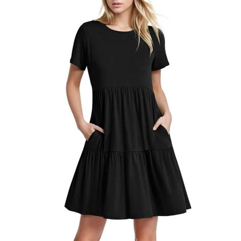 Blphud Dress Shirts for Women Short T Shirt Dresses for Women Women's ...