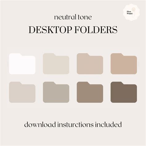 Neutral Beige Desktop Icons to Organize Your Home Screen Aesthetic ...