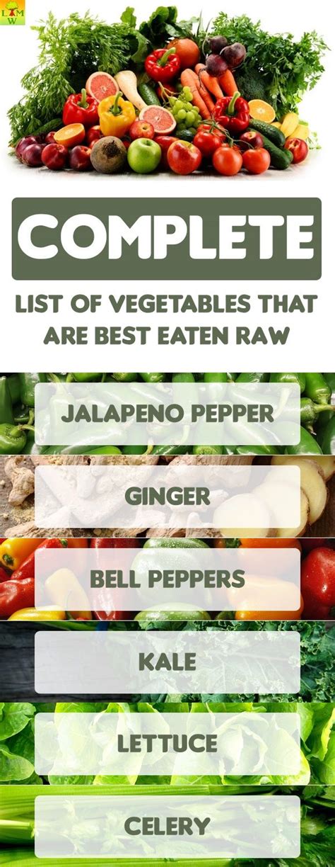 Which Vegetables Eaten Raw at Kerry Reyes blog