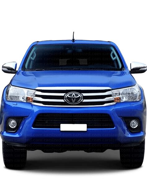 Dimensions: Ford Kuga 2024-present vs. Toyota Hilux 2016-2020