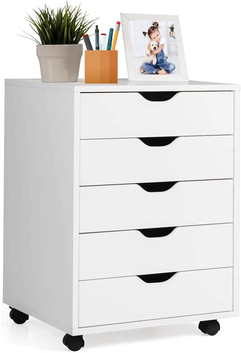 5 Drawers File Storage Cabinet, 26.5" Vertical Filling Cabinet for Home ...