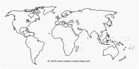 Printable World Map Outline