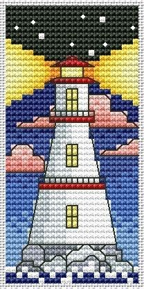 Lighthouse 4 Cross Stitch Pattern, code PA-076 Polina Andrievskay | Buy ...