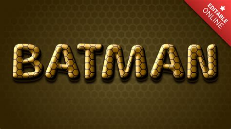 Batman | Hexagonal Style | Text Effect Generator