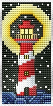 Lighthouse 3 Cross Stitch Pattern, code PA-075 Polina Andrievskay | Buy ...