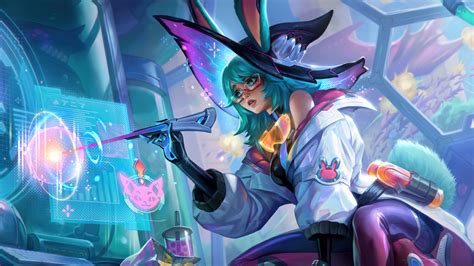 Battle Bunny Aurora Wallpaper 4K, League of Legends