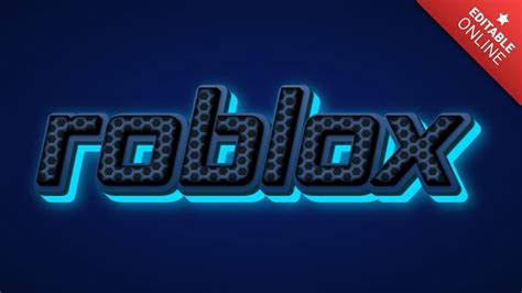 Roblox | Effet 3D Lueur Bleue | Générateur d'effet de texte