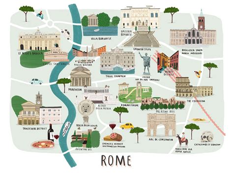 Printable Tourist Map Of Rome