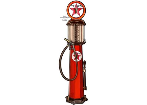 Texaco Cut Out Gas Pump Reproduction Garage Art Metal Sign 8.2×29.8