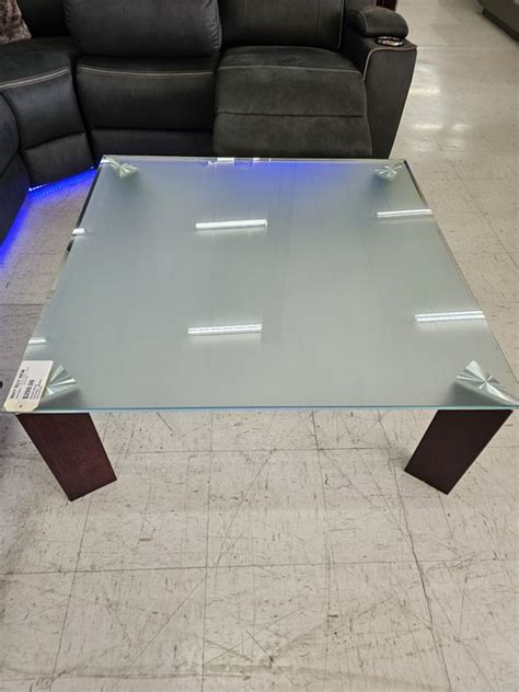 LARGE GLASS COFFEE TABLE