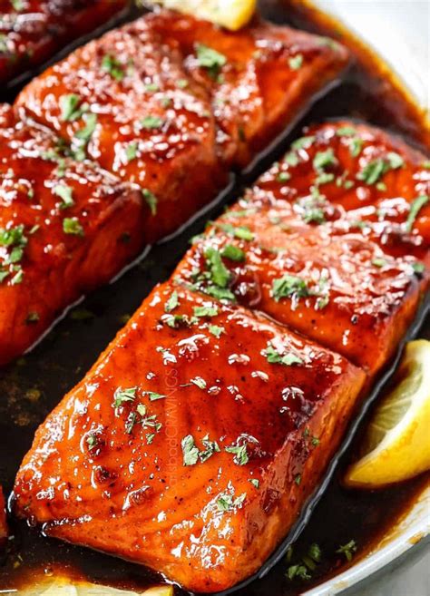 Honey Garlic Glazed Salmon w/ Roasted Potatoes – Premium Meals