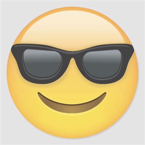 Sunglasses Emoji Bumper Sticker at Gail Turner blog