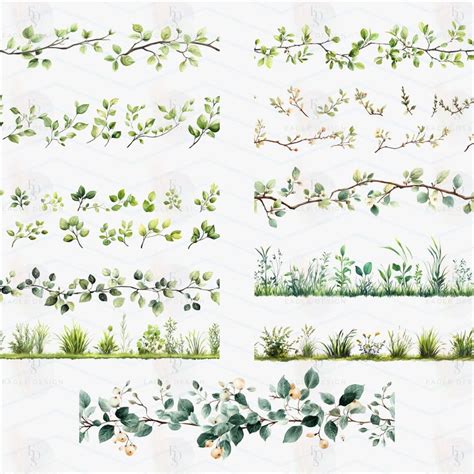 60 PNG Greenery BORDER, Clipart, Transparent Greenery Clip Art ...