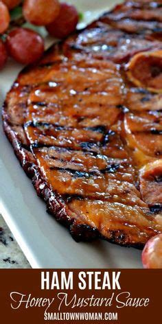 Ham Steak with Brown Sugar Glaze | Recipe | Ham steaks, Ham steak dinner, Grilled ham