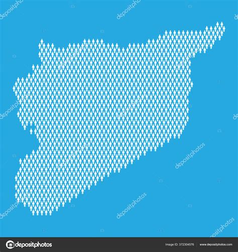 Syria population. Statistic map made from stick figure people Stock Vector Image by ...