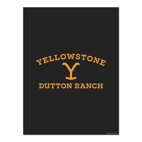 Yellowstone Dutton Ranch Logo Satin Poster | Yellowstone Shop