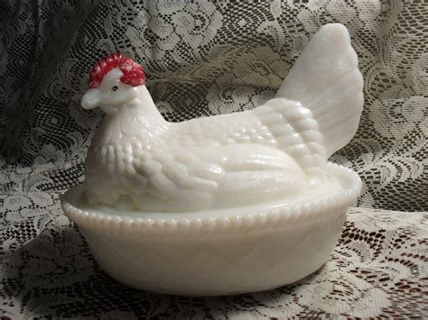 Westmoreland Milk Glass Hen on Nest – Haute Juice