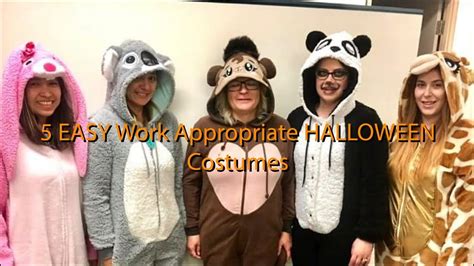 5 EASY Work Appropriate HALLOWEEN Costumes - YouTube