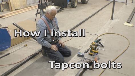 How I Install Tapcon Concrete Bolts - YouTube