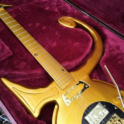 Prince Symbol Gold Guitar Reproduction - Electric Guitar