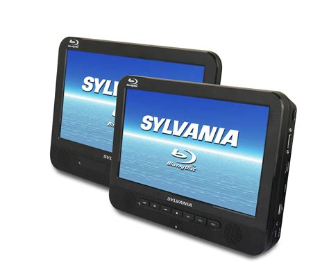 10.1″ DUAL SCREEN PORTABLE BLU-RAY DVD PLAYER – HDMI IN, USB SD | Sylvania