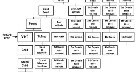 "Second Cousins," "Once Removed", and More Explained in Chart Form ...