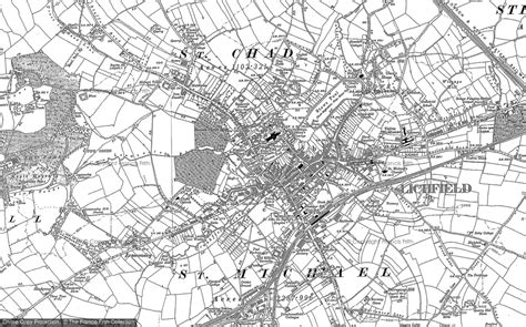 Old Maps of Lichfield, Staffordshire - Francis Frith