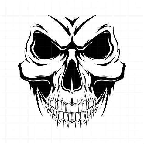 Skull Vector Image at Vectorified.com | Collection of Skull Vector ...