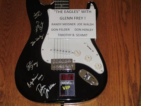 Eagles With Glenn Frey Fender Autographed Guitar at Chicago 2016 as K12 - Mecum Auctions