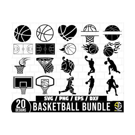 Basketball SVG Bundle, Basketball Silhouette, Sport Silhouet - Inspire Uplift