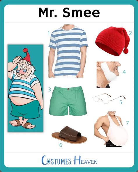 Mr. Smee Costume For Cosplay & Halloween 2024