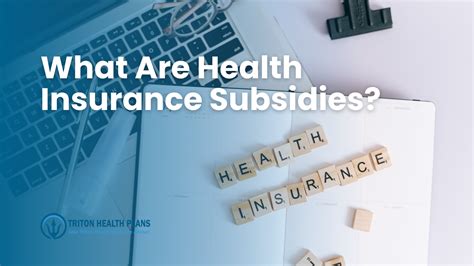 What Are Health Insurance Subsidies? — Triton Health Plans