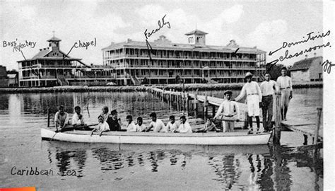 St. John's College at Loyola Park, Belize City 1910, some buildings labeled. Also a little of ...