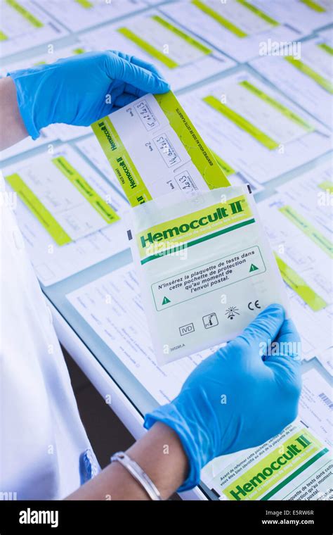 Hemoccult test in laboratory Stock Photo - Alamy