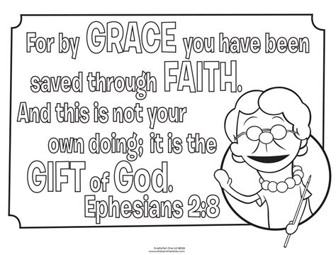 Ephesians 2 8 9 Bible Coloring Pages From Coloring Pages