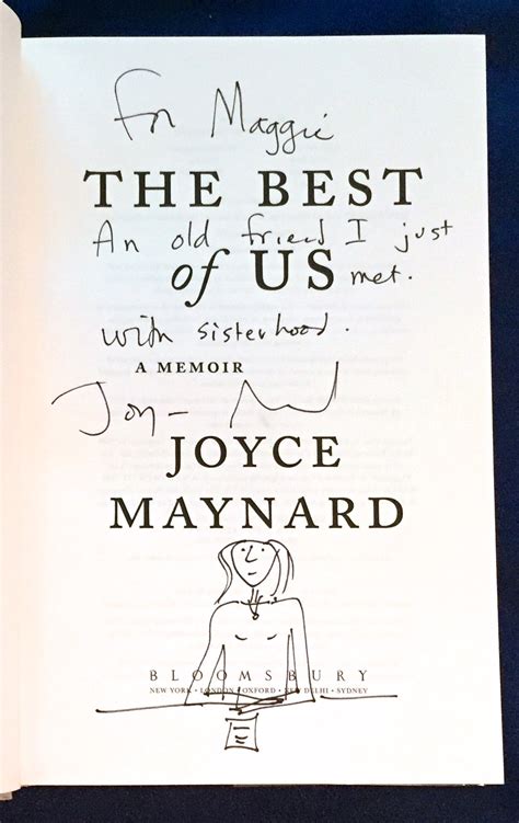 THE BEST OF US; A Memoir | Joyce Maynard | First Edition, First Printing