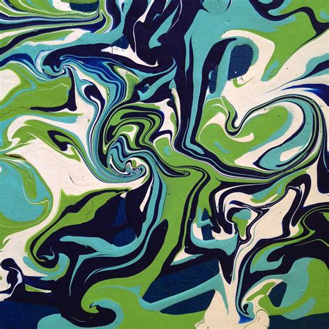 Blue Green Abstract 2 Painting by Sarah Torreblanca