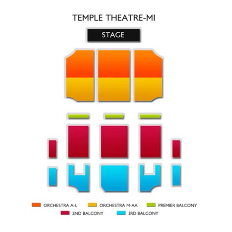 Temple Theatre Saginaw Seating Chart | Vivid Seats