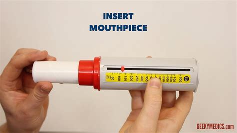 Peak expiratory flow rate (PEFR) measurement | Geeky Medics